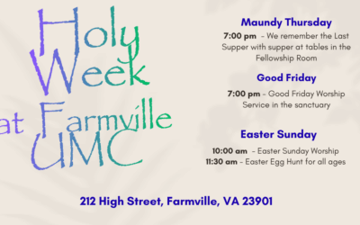 Holy Week at FUMC
